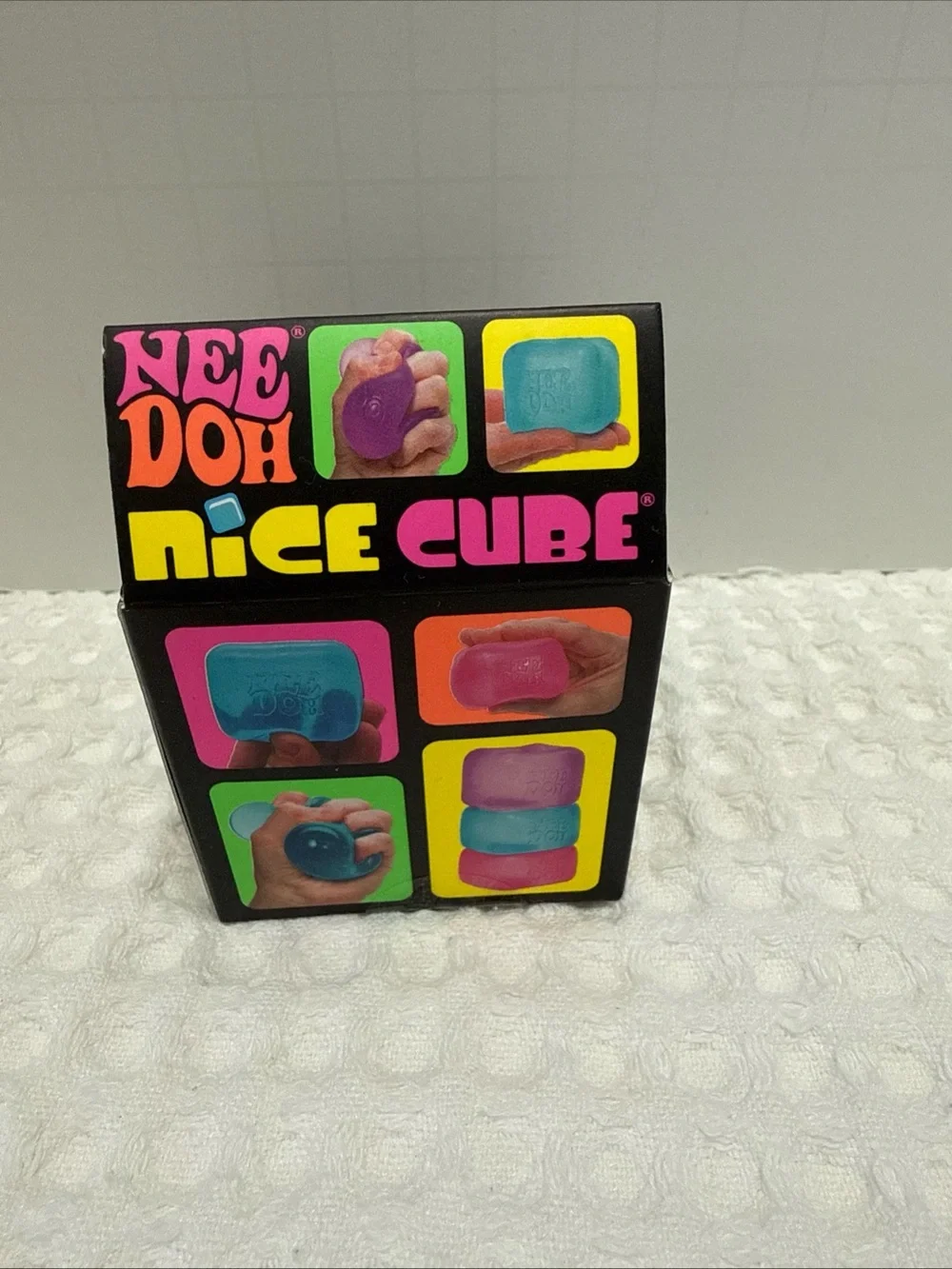 NeeDoh Nice Cube Stress Toy - Teal Blue